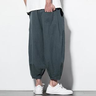 point and casual pants plus Mens linen cotton size nine