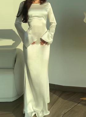 dress waist temperament alienated lace-up womens sleeves