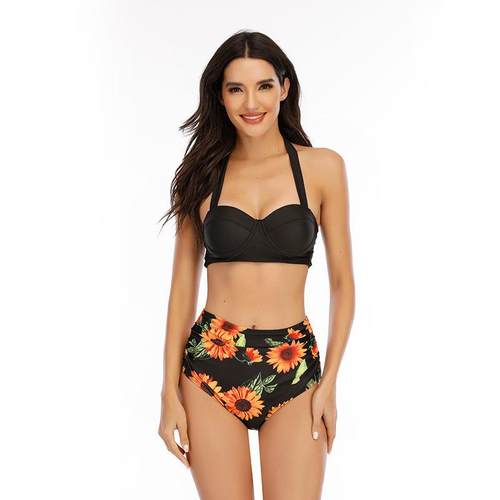 Swimsuit women sexy bikini plus size two piece swimsuit