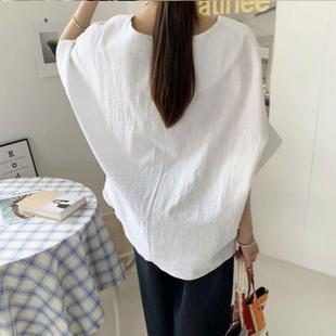 half loose shirt casual ladies large sleeved tops size