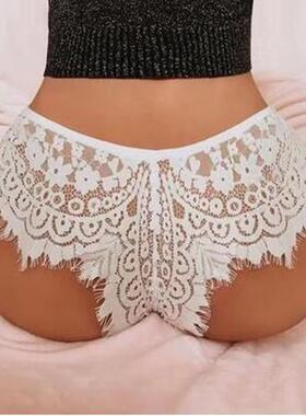 Tempting eyelash lace panties sexy transparent sexy lace