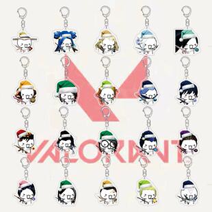 无畏契约游戏周边圣诞版瓦罗兰特捷风奶妈暮蝶书包挂件送朋友礼物