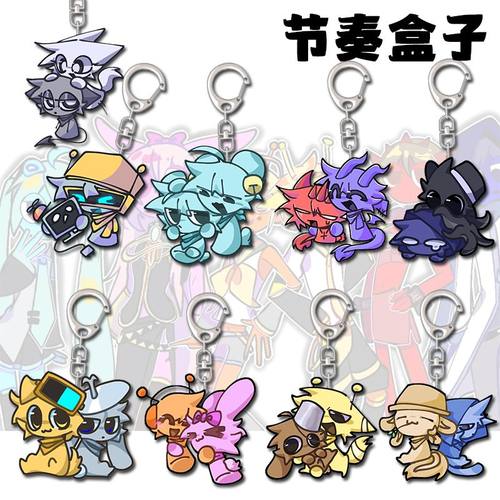 sprunki节奏盒子周边挂件钥匙扣卡通挂饰学生包包挂饰新年礼物