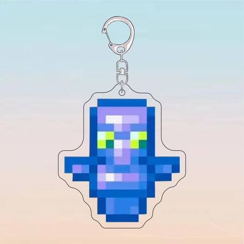 我的世界游戏周边Minecraft钥匙扣虚空不死图腾附魔之瓶-潮玩挂件