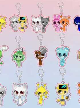 sprunki节奏盒子周边亚克力书包钥匙扣挂件定制摆件饰品