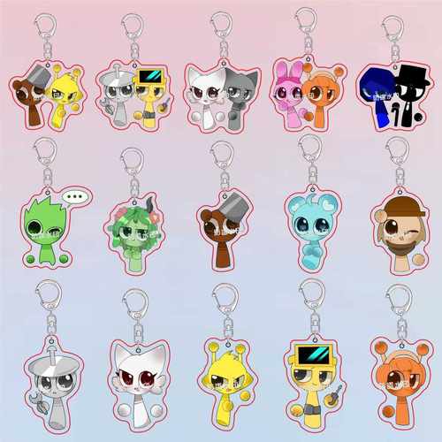 sprunki节奏盒子周边亚克力书包钥匙扣挂件定制摆件饰品