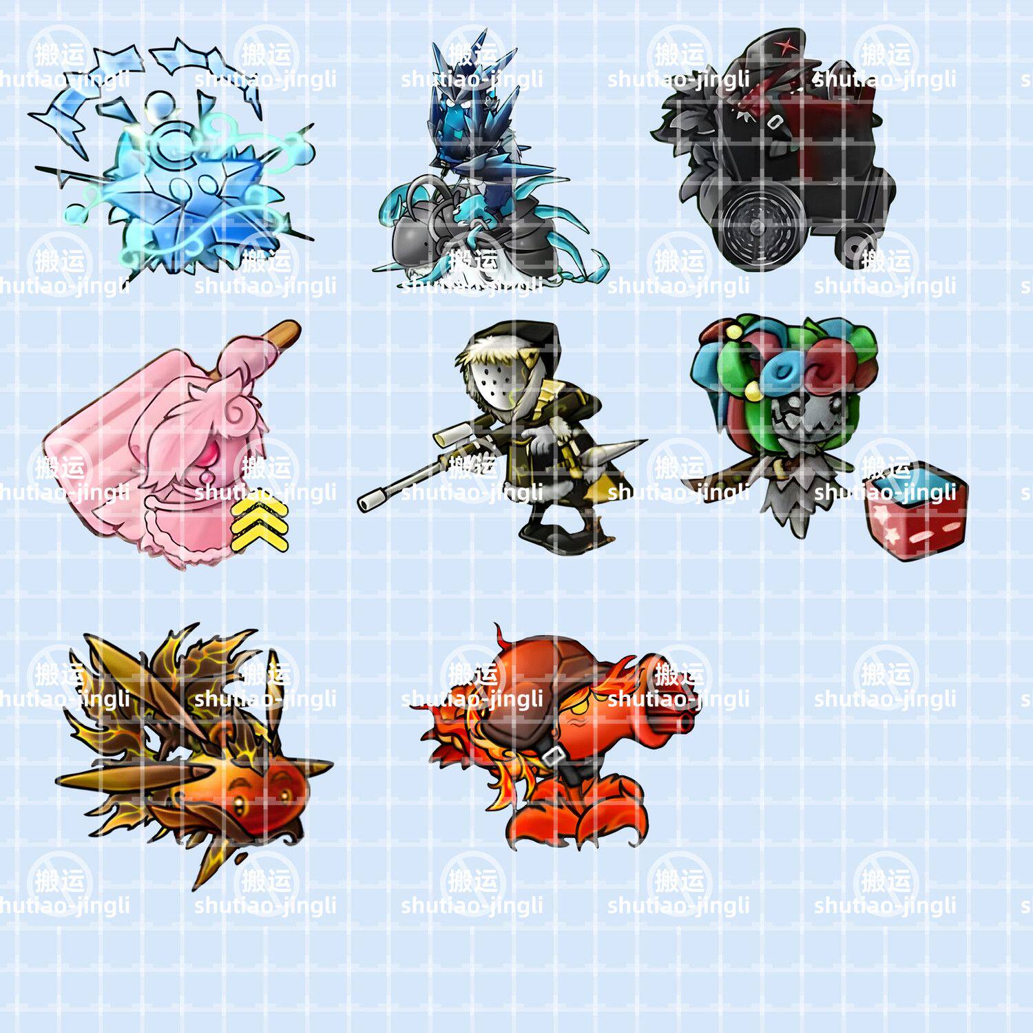 植物大战僵尸2创版融合版究极亚克力钥匙扣僵尸植物集合书包挂件