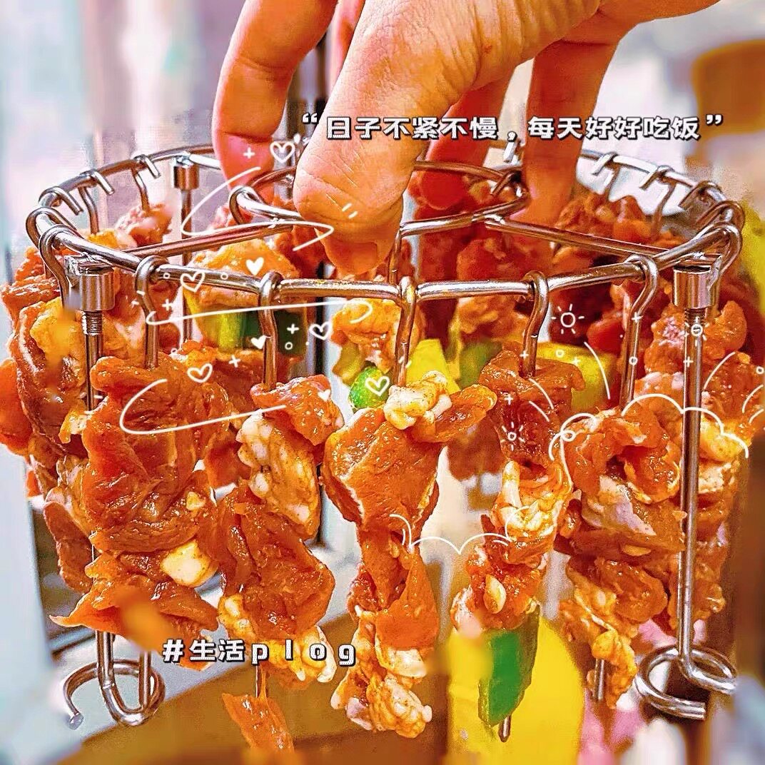 空气炸锅烤架不锈钢烤串架签子