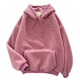 秋冬季 Lamb 羊羔绒女生连帽卫衣 hooded sweatshirt fleece girls