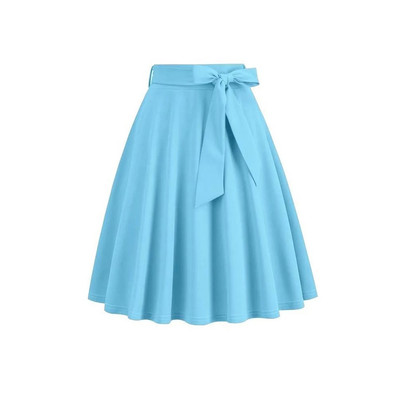 四面弹可爱甜美芭比粉收腰半身裙