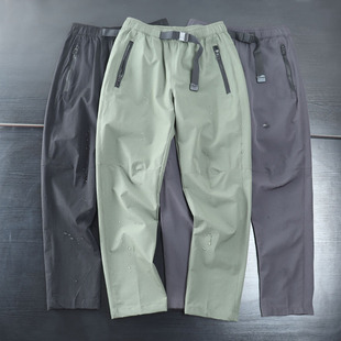 技能户外梭织四面弹！春夏薄款男士速干透气轻工装休闲裤腰扣长裤