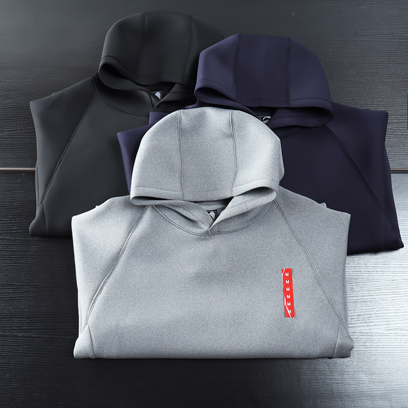 空气层宽松休闲卫衣连帽