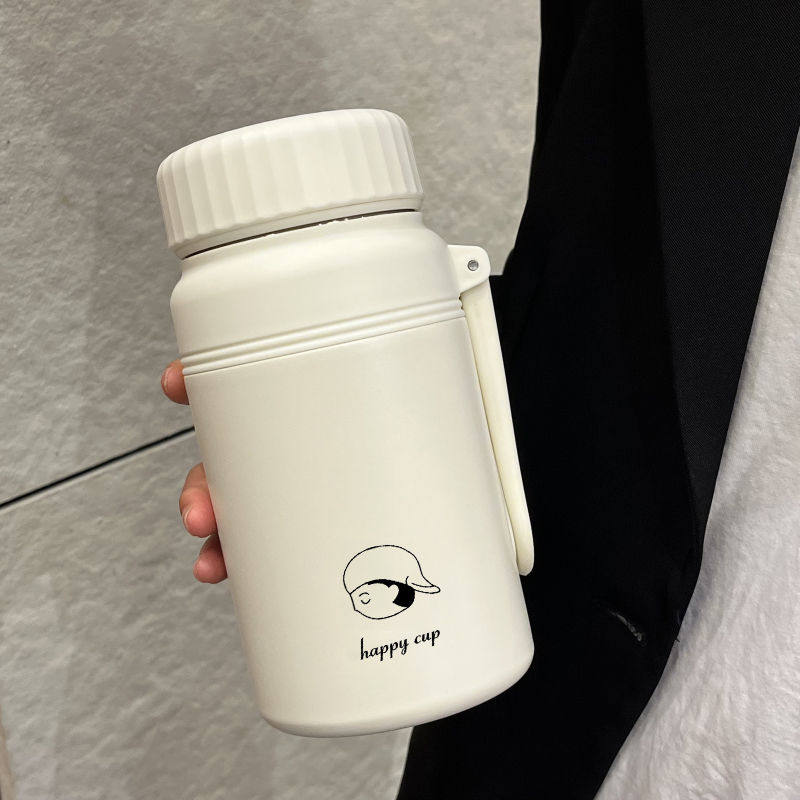 保温杯男款2026新款大容量简约便捷茶水分离杯学生上学专用水杯子