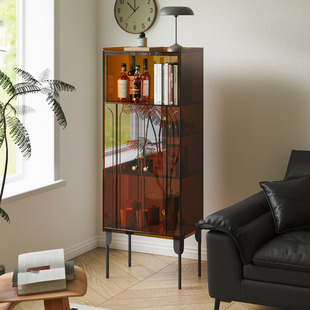 雅仆亚克力餐边柜玄关柜客厅沙发边柜现代简约靠墙高柜酒柜展示柜