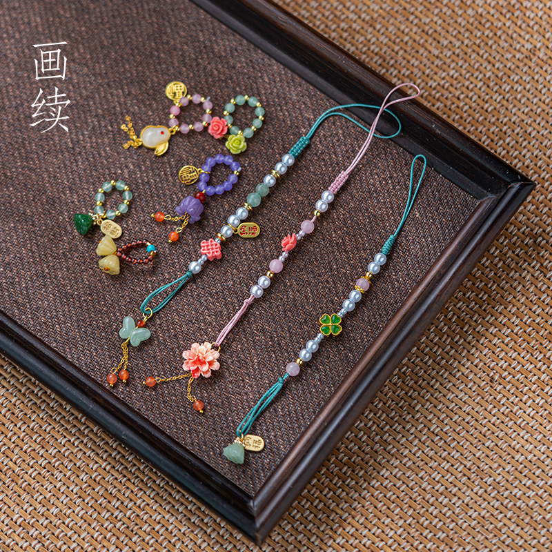 画续创意茶壶挂饰中式壶盖挂件