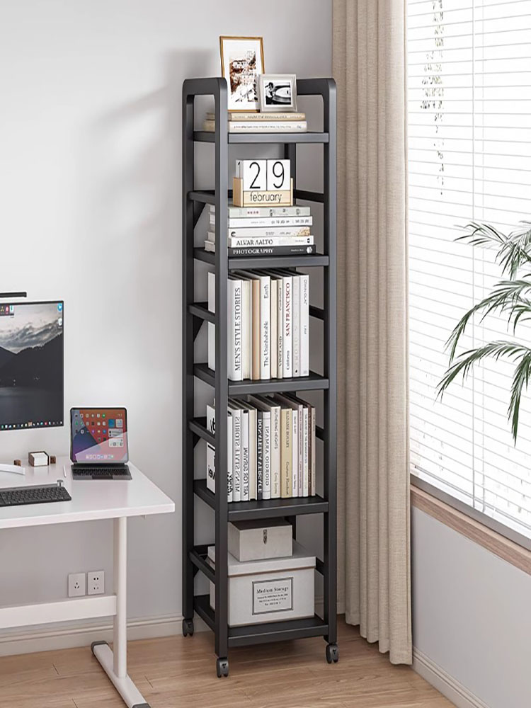 落地多层收纳架书桌旁简易