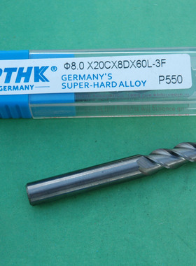 德国pthk55度铝合金铣刀 高光铝用刀 3刃铝专用立铣刀 1 16MMX3F