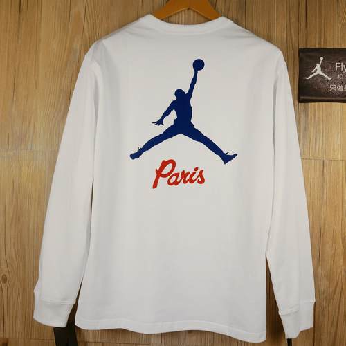 【现货】美版~JORDAN Paris 巴黎日耳曼联名男子运动休闲长袖T恤