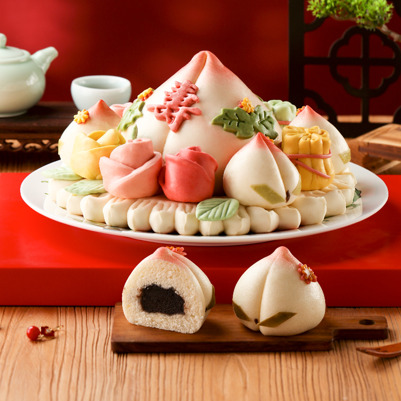 御茶膳房花饽饽寿桃馒头礼盒