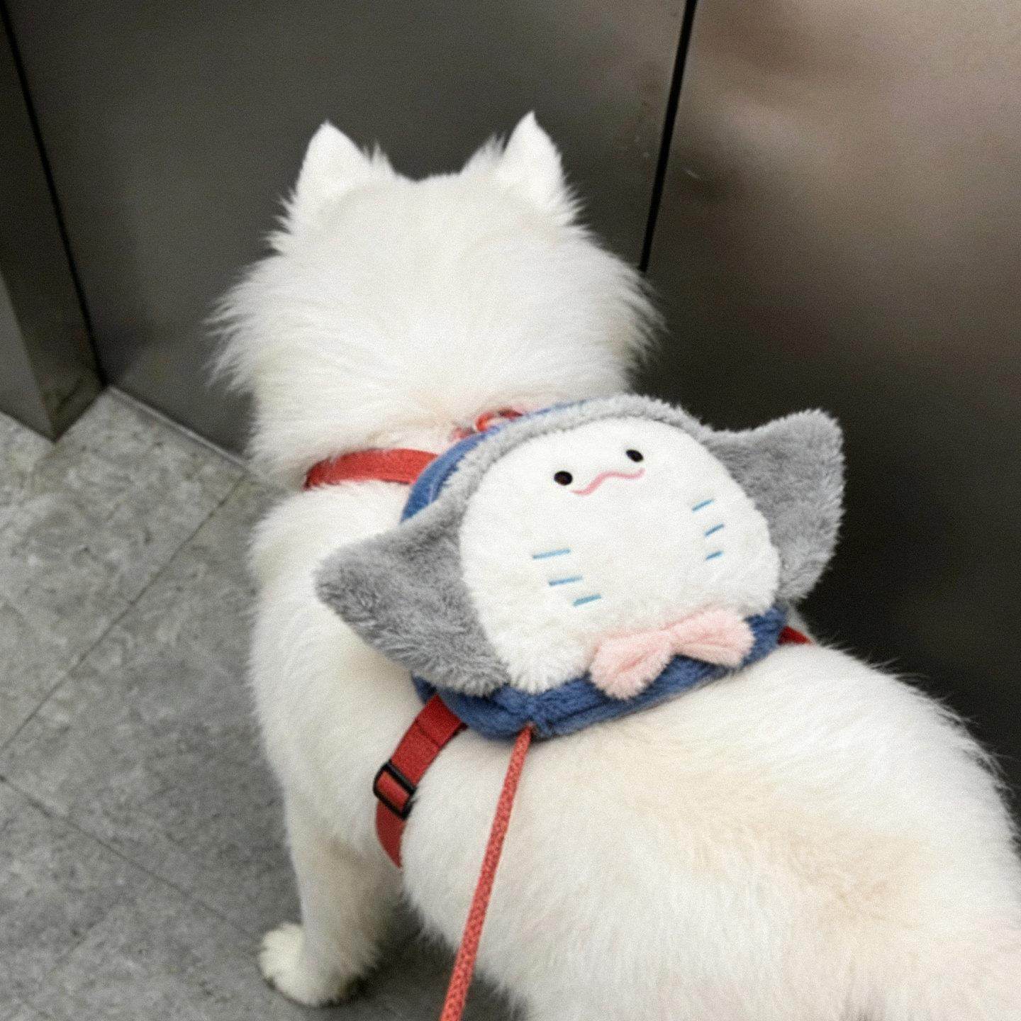 狗狗背包外出双肩大型犬专用自宠物小书包萨摩耶阿拉斯加金毛
