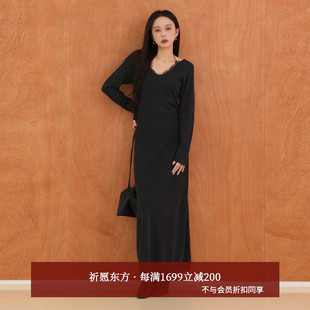 浪漫蕾丝拼接针织连衣裙女AH53LQ239 法式 AIRIQI商场同款 25秋新款