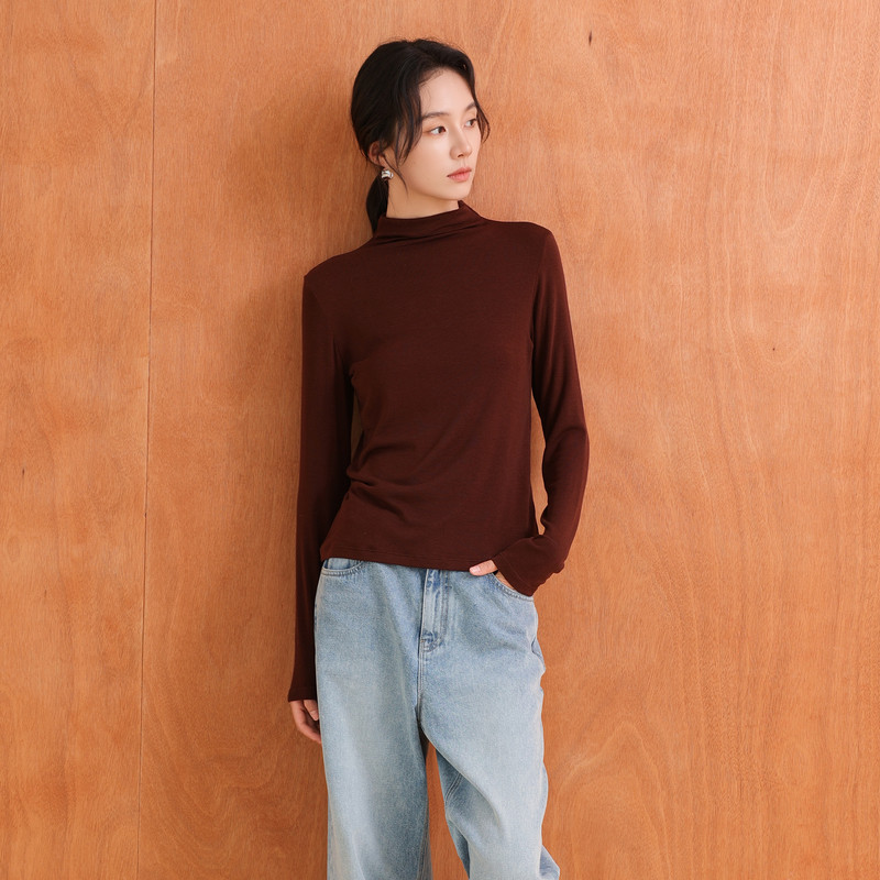 AIRIQI25秋新款长袖针织打底衫