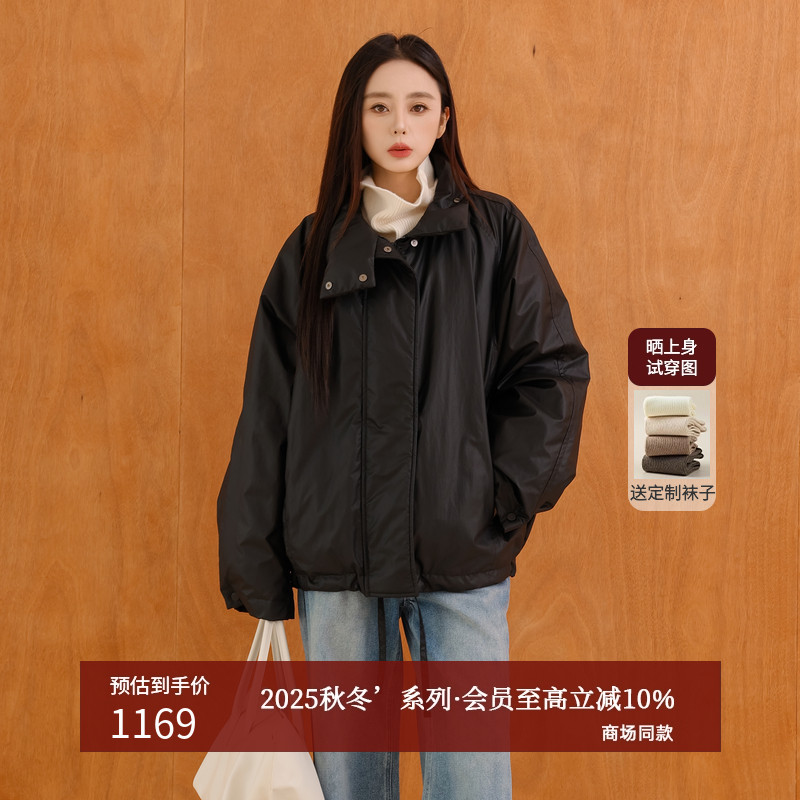AIRIQI25冬新款工装风通勤羽绒服