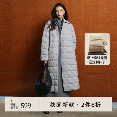 AIRIQI冬季新款小方格羽绒服