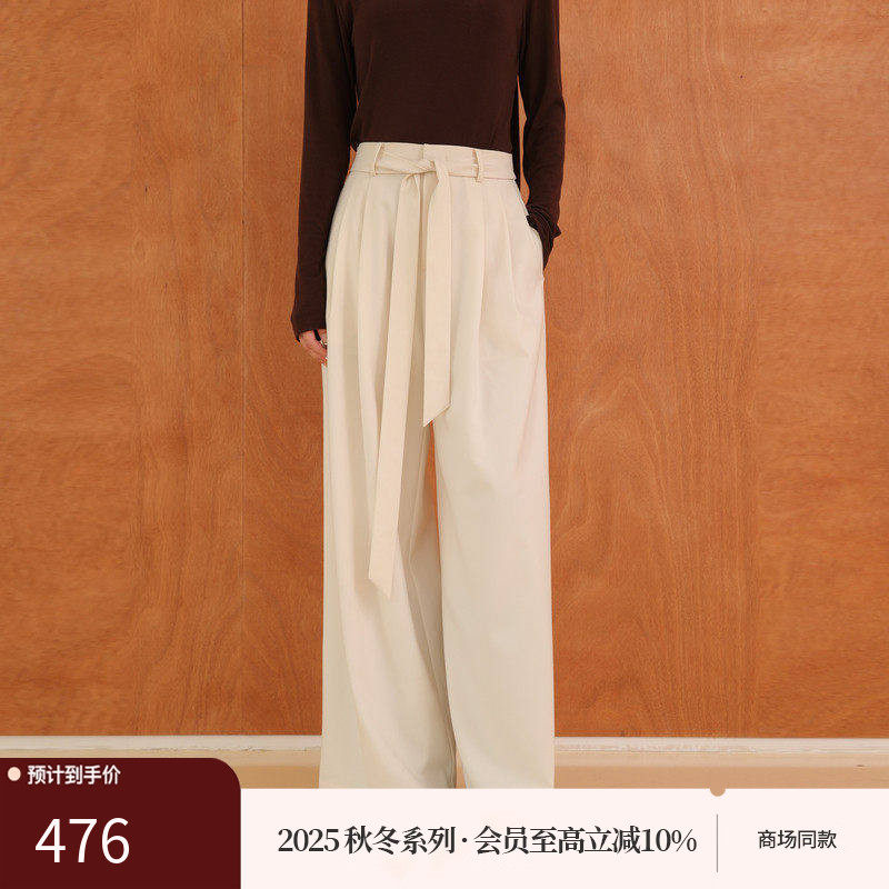 AIRIQI商场同款25秋新款百搭休闲显瘦高腰直筒休闲裤女AH53CK206,女装/女士精品,休闲裤,淘宝优惠券,粉丝福利购,淘宝优惠卷