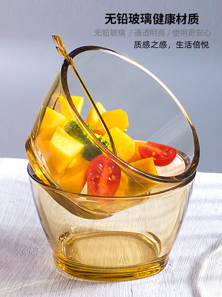 玻璃碗单米碗家用高值餐具耐高温蒸蛋碗套装沙拉水果小碗
