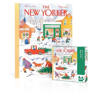 美国进口纽约客拼图-下雪天-100片-正品益智解压烧脑玩具潮玩