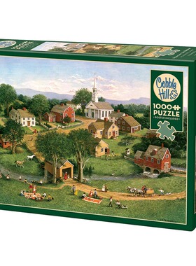 Cobblehill-桥边野餐-1000片-进口正品拼图益智解压烧脑玩具潮玩