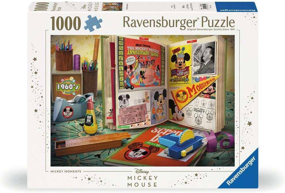 Ravensburger睿思拼图米奇周年纪念1960-1000片-进口拼图益智解压