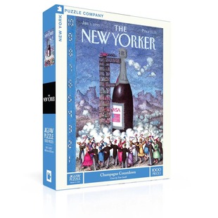 美国进口纽约客拼图-香槟倒数-1000片-正品益智解压烧脑玩具潮玩