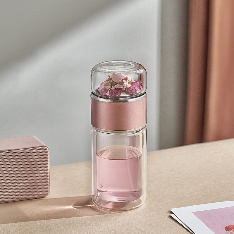 High Waterbottle Quality Double Glass Water Bottle with|msdalam kategori pinggan mangkuk, Cup/cawan/cerek, Piala Set/pasangan Cup - dari Buy2taobao.com untuk memberikan perkhidmatan ejen Taobao profesional membeli