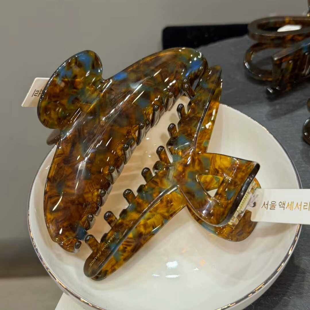 2026新款高端醋酸大号抓夹盘头发夹子发抓头饰高级感大发量鲨鱼夹