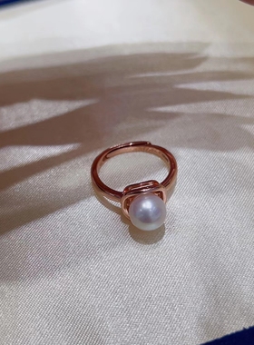 其他女款纯银日韩玫瑰金戒指配件