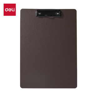 得力板夹A4写字垫板文件板夹竖版 记录板夹点菜单夹板PE128