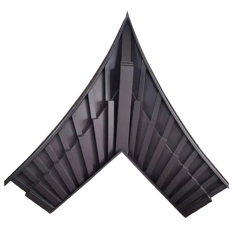 新品中式四合院铝合金翘角 屋檐转角荷包椽屋檐转角a.