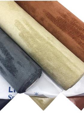 麂皮绒布料自粘翻毛皮皮料修复翻新汽车内饰改装门板中控扶手硬包
