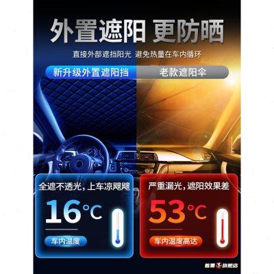 汽车遮阳罩前挡风玻璃遮阳帘前挡防晒隔热车罩车衣小车2024新款