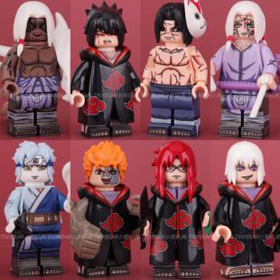 乐玩具火影忍者积木小人仔宇智波佐助鼬君麻吕巳月重吾鬼灯水月高