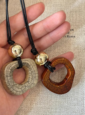 骆驼骨吊坠项链女轻奢气质高级感长款秋冬毛衣链2025新款装饰配饰