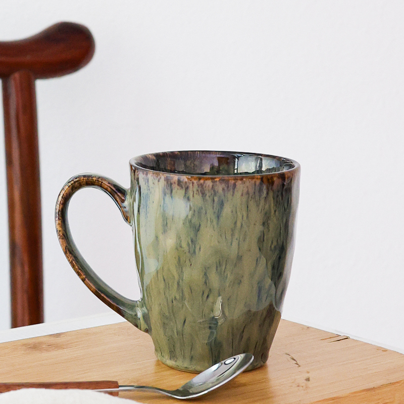 草木灰釉天然原矿手工马克杯复古