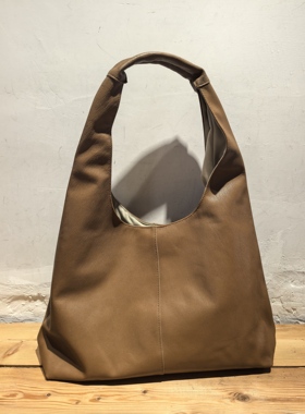 外贸出口山羊皮软皮真皮通勤休闲单肩购物袋手提包