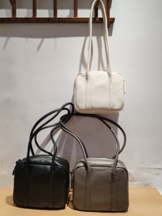 外贸出口鹿皮波斯顿通勤休闲女款单肩小方包