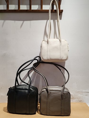 外贸出口鹿皮波斯顿通勤休闲女款单肩小方包