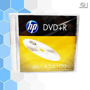 dvd刻录盘 DVD 惠普HP 4.7g 空白光盘 单片盒装 16速 dvd