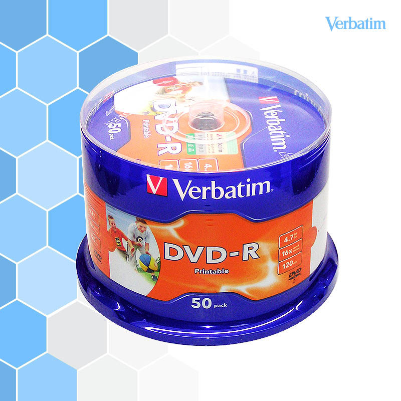 正品 威宝 63513 可打印 光盘 DVD-R 4.7G 50片桶装空白刻录光盘