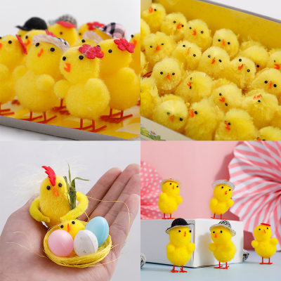 Easter Colorful Decorative Chick Cute Mini Chicken Baby Chil